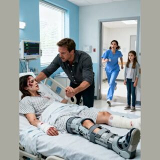 STOP THE DRAMA AND COME HOME TO COOK.” MY HUSBAND SAID IT WHILE I WAS LYING IN A HOSPITAL BED — THEN HE TRIED TO DRAG ME OUT… AND THE DOOR BURST OPEN.