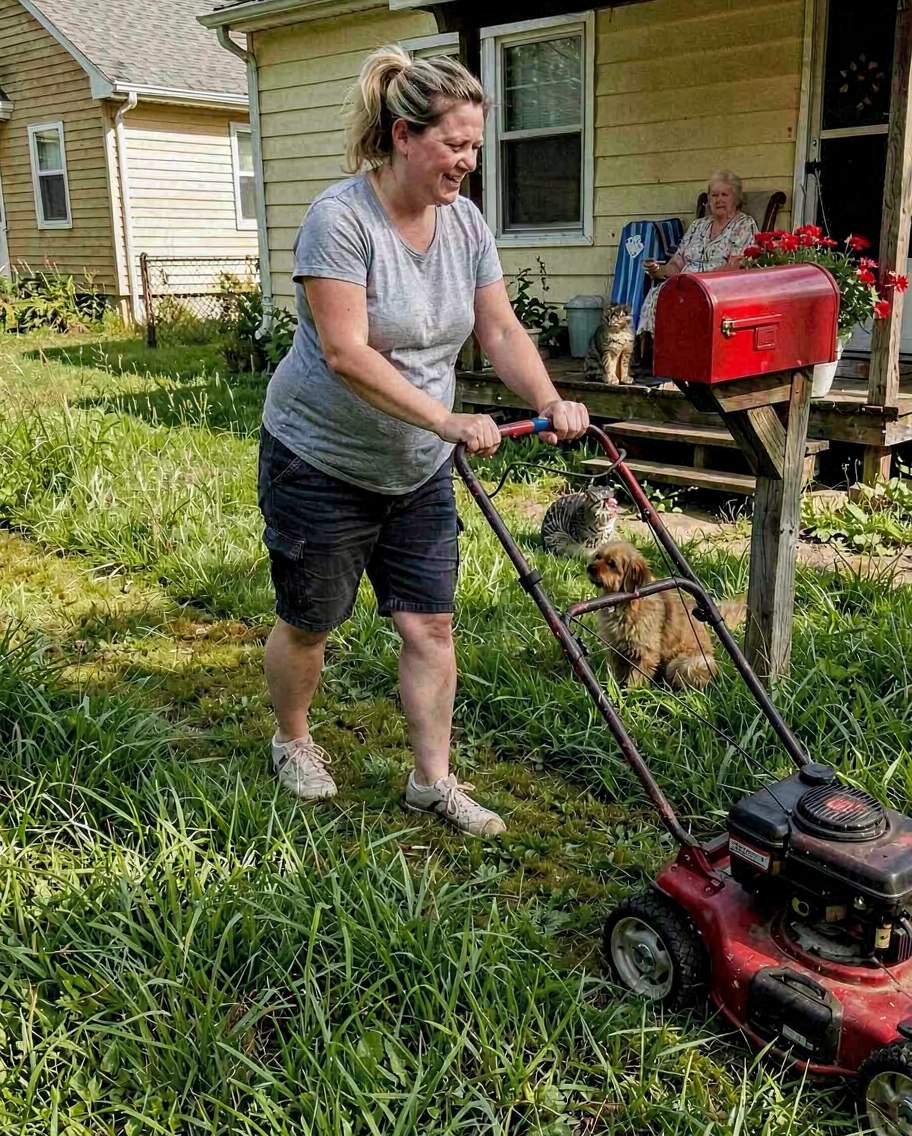I Mowed the Lawn for the 82-Year-Old Widow Next Door – The Next Morning, a Sheriff Woke Me up with a Request That Made My Blood Run Cold