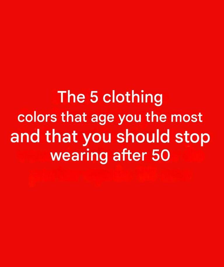 5 Colors to Avoid After 50: They Can Dull Your Glow