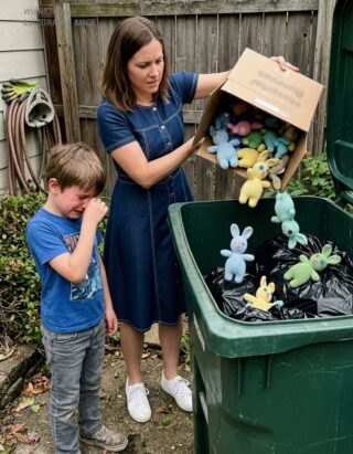 My 9-Year-Old Grandson Knitted 100 Easter Bunnies for Sick Kids from His Late Mom’s Sweaters – When My New DIL Threw Them Away Calling Them ‘Trash,’ My Son Taught Her a Lesson