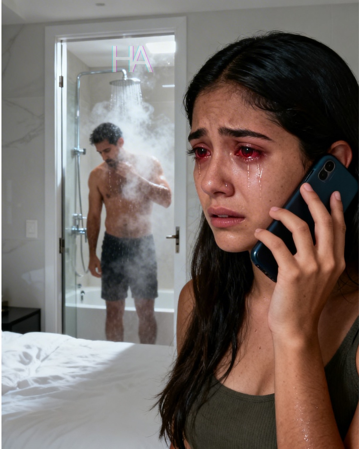 WHILE YOUR HUSBAND SHOWERED, YOU ANSWERED HIS PHONE—AND IN FIVE SECONDS, YOUR COUSIN’S LAUGH DESTROYED YOUR MARRIAGE