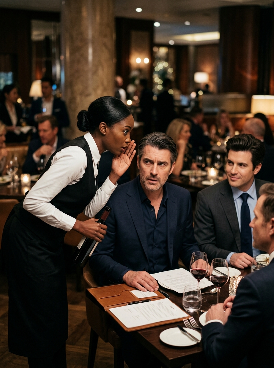 “Your translator is lying!” — the black waitress warned the millionaire before signing the contract