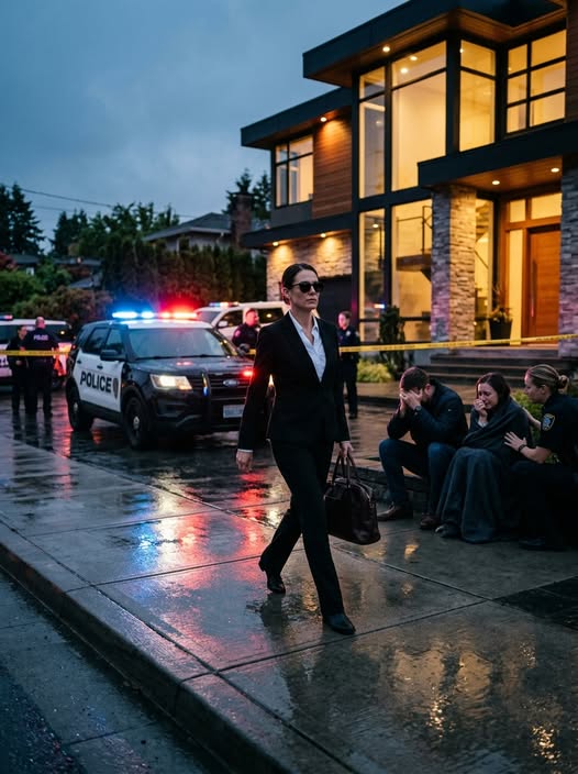 …They stepped out of the taxi in front of the mansion…