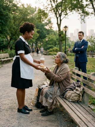 Black Maid Brought Breakfast to Old Woman Daily — One Day, Billionaire Arrived at Her Door