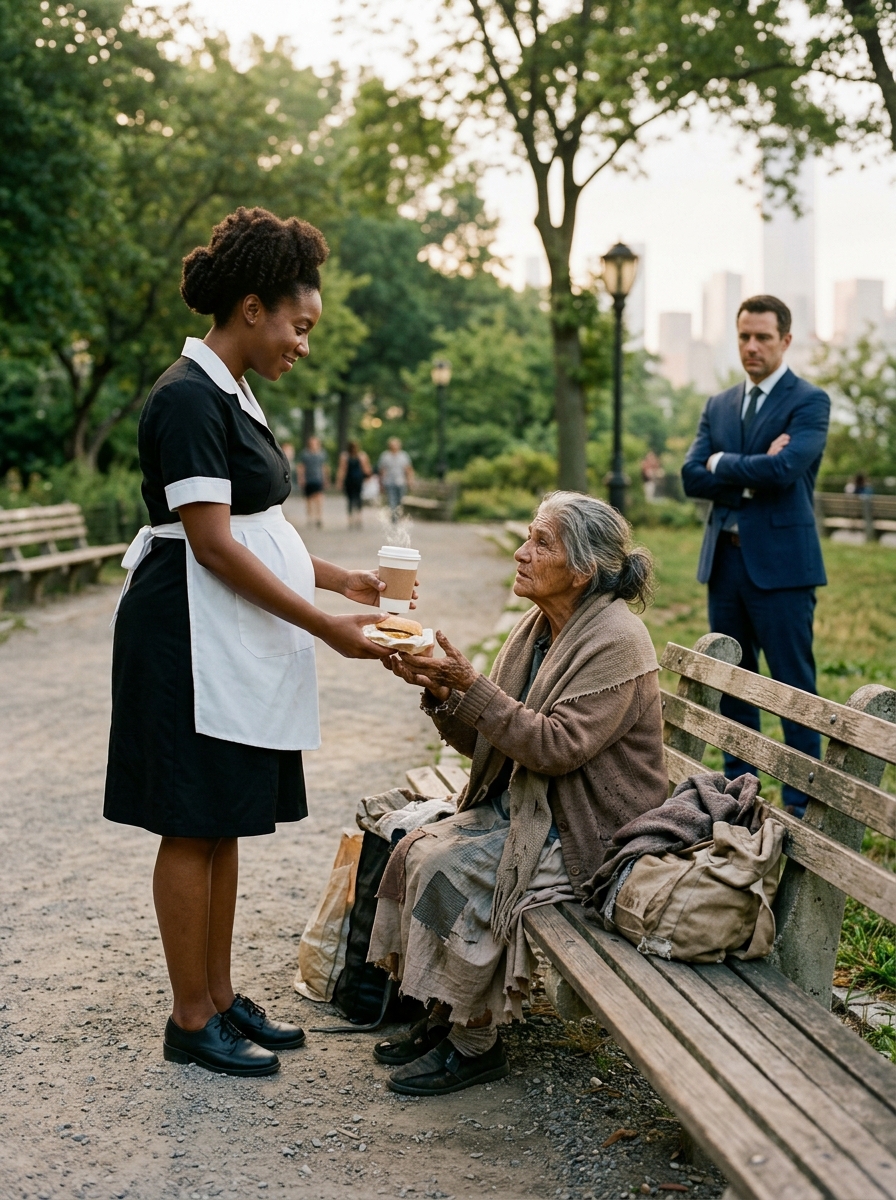 Black Maid Brought Breakfast to Old Woman Daily — One Day, Billionaire Arrived at Her Door