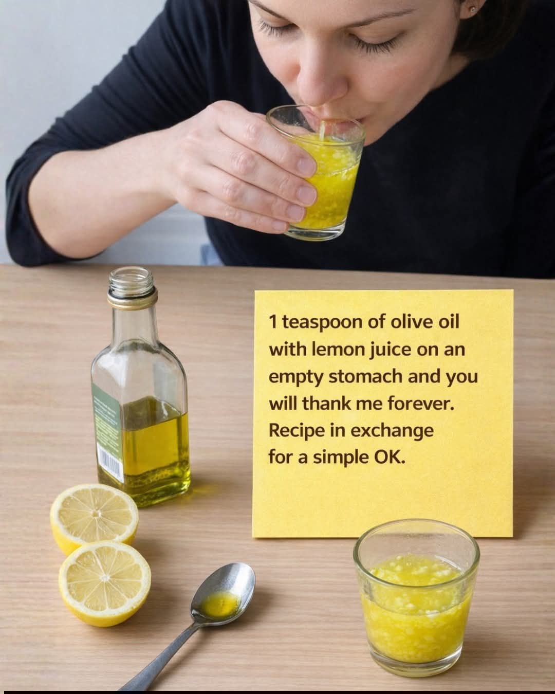 Olive Oil with Lemon on an Empty Stomach: Benefits, How to Use, and Important Precautions