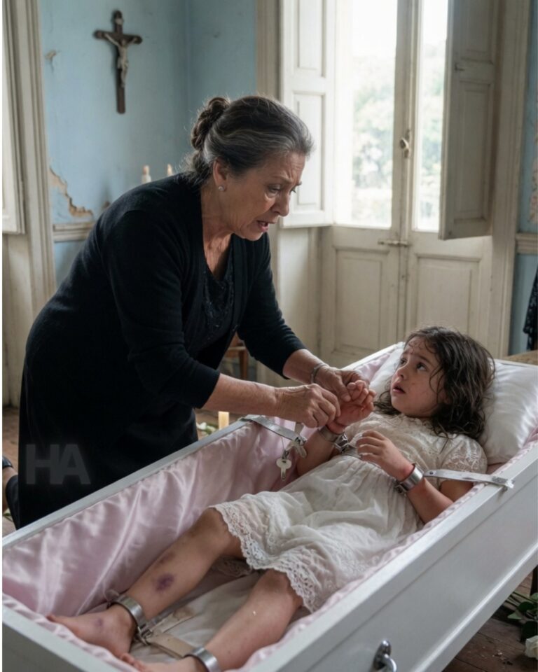 THE GRANDMOTHER OPENED THE COFFIN TO SAY GOODBYE—AND THE LITTLE GIRL INSIDE WHISPERED, “DON’T LET DADDY TAKE ME BACK”