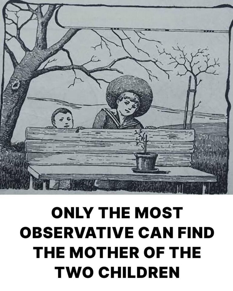 This old illusion baffles the brain: find the mother of two children in 5 seconds