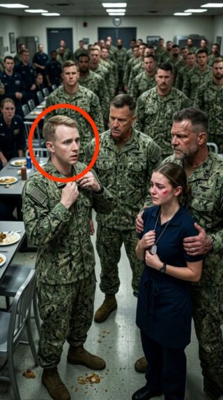 He Hit Her and Laughed—Until Every SEAL in the Mess Hall Rose to Their Feet