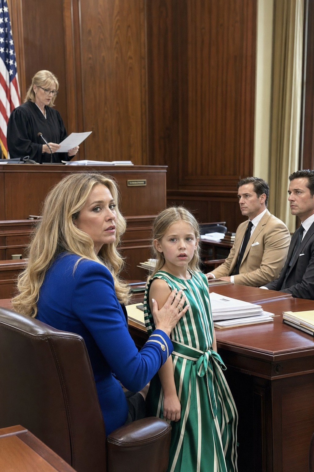 “Take your brat and go to hell,” my husband snapped across the divorce courtroom, loud enough to stop the clerk’s typing.