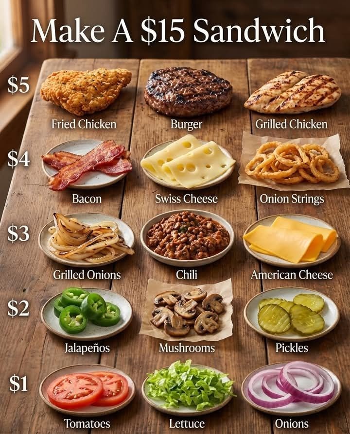 “The Art of Building the Perfect $15 Sandwich: Flavor, Creativity, and Choice”