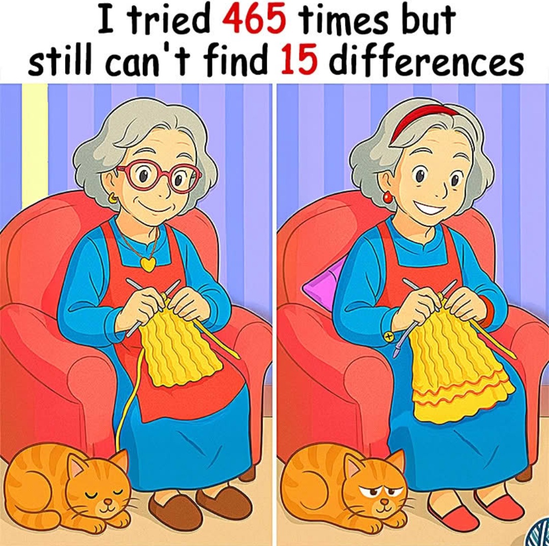 Quiz: Find the 15 Differences