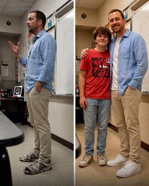 My 14-Year-Old Son Spent His Last Money on New Sneakers for His Teacher – When the Sheriff Showed Up, I Had No Idea What Was Coming