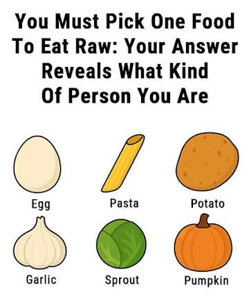 The One-Food Personality Test: Choose a Raw Food and Discover What It Says About You