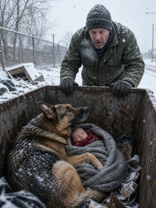 That night, a snowstorm buried everything in silence … until an abandoned old dog heard a sound no one else could — and what he did next changed a life forever …