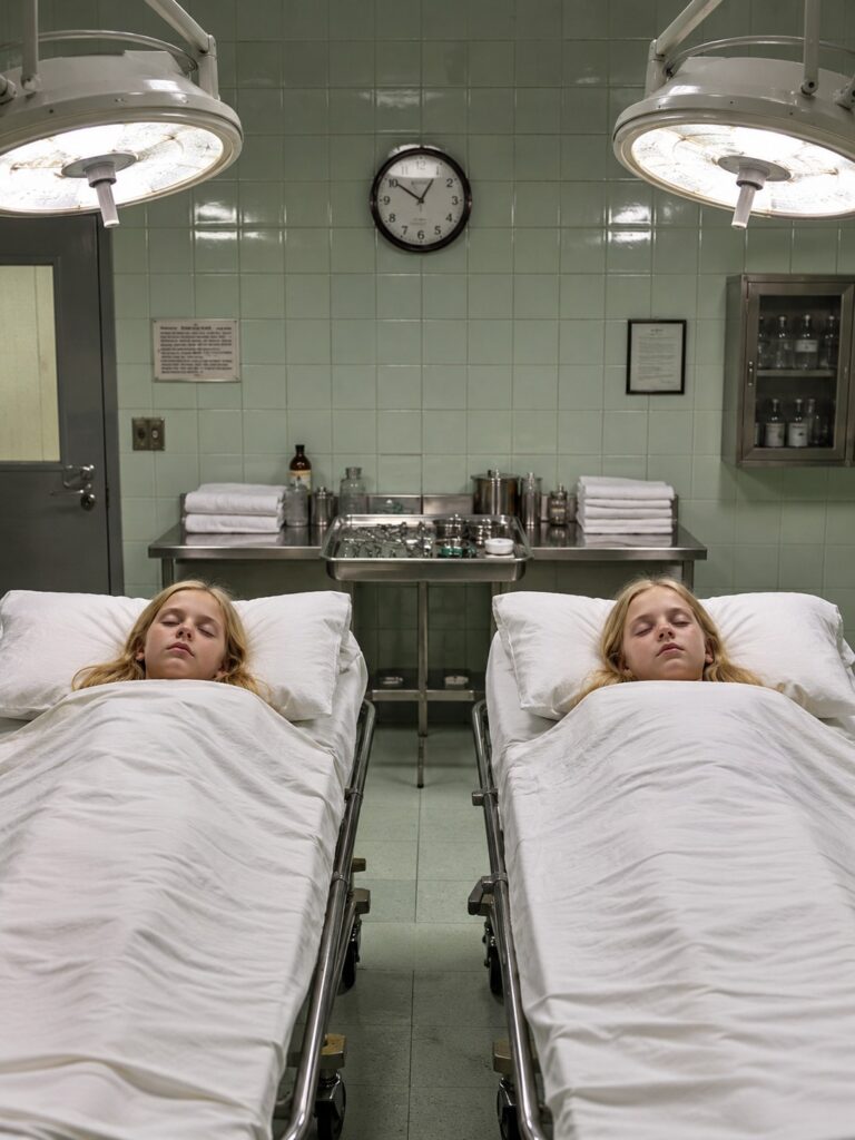 During the AUTOPSY of TWIN GIRLS declared dead just hours earlier, a doctor suddenly heard CHILDREN LAUGHING … then noticed 1 IMPOSSIBLE DETAIL on their bodies …