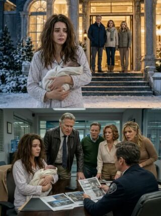I walked through freezing snow with my newborn because my parents said we were broke. Suddenly, my wealthy grandpa pulled up. “Why aren’t you driving the Mercedes