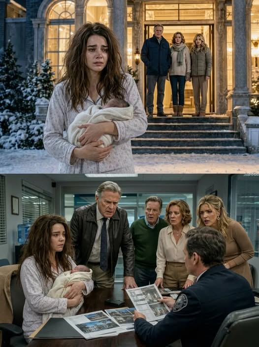 I walked through freezing snow with my newborn because my parents said we were broke. Suddenly, my wealthy grandpa pulled up. “Why aren’t you driving the Mercedes
