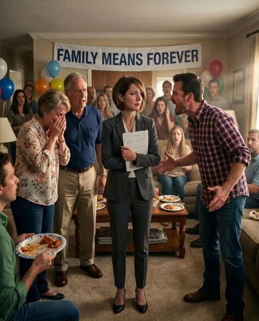 I Returned Early from a Medical Workshop and Found 92 Relatives Inside My House Beneath a “FAMILY MEANS FOREVER” Banner. I Didn’t Say a Word—But What I Did Next Made My Brother Call 105 Times Two Weeks Later……
