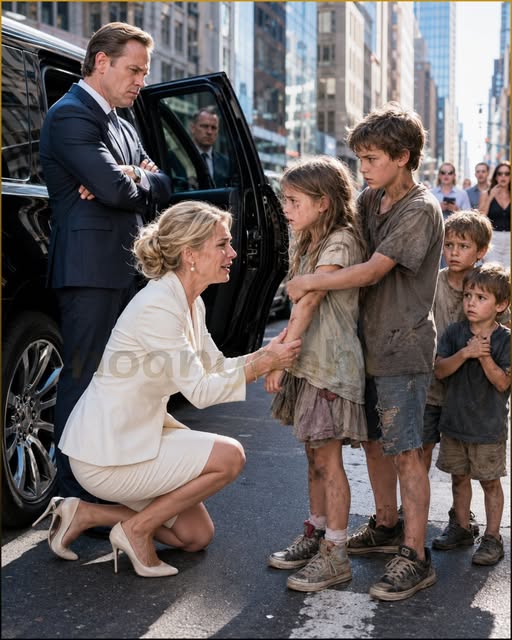Millionaire was about to fire four children who were cleaning her truck: “Get Those Kids Away From My Car”—But she Saw the Mark on the Girl’s Wrist and the terrifying secret she discovered paralyzed all of city…