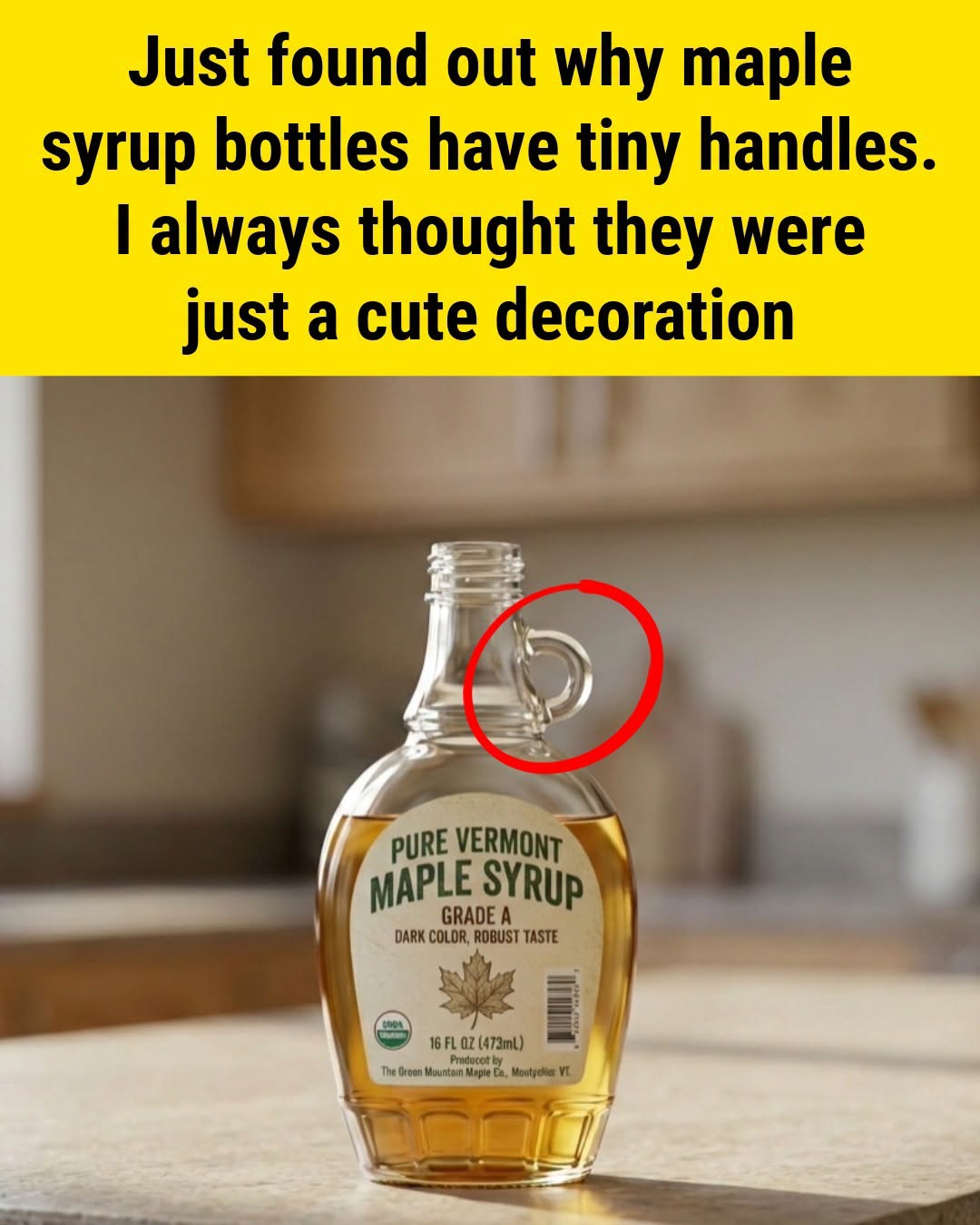 Why Do Maple Syrup Bottles Have Tiny Handles? The Surprising History Behind That Useless Loop