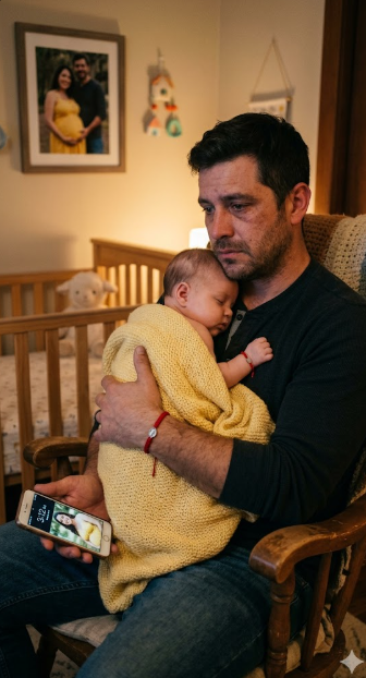 My wife died giving birth to our daughter, and I hated that baby from her very first cry. Six weeks later, I walked into her room determined to let her cry herself out, until I saw something tied around her wrist. It was a little red bracelet. I hadn’t put it on her. And under her pillow was my dead wife’s cell phone, powered on.