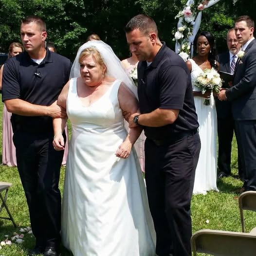 My 60-year-old mother showed up at my wedding in a full white bridal gown. When I finally had security remove her, she didn’t cry – she sold off my entire inheritance.