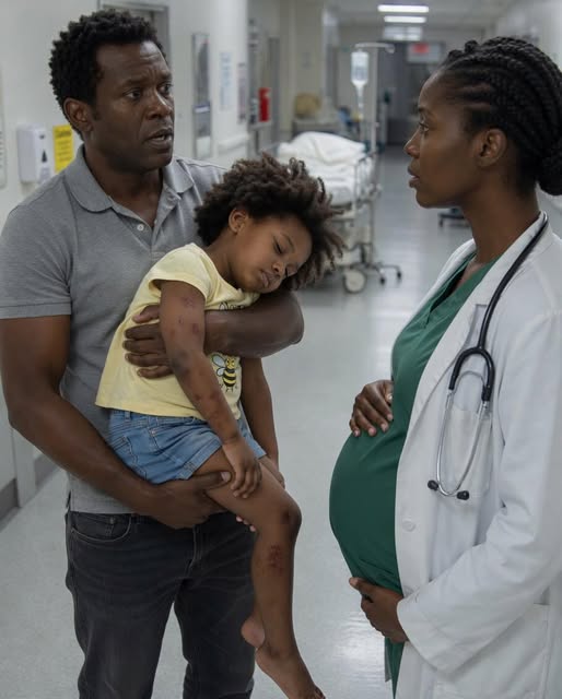 My ex rushed into my ER carrying his injured daughter, only to find me—the doctor he abandoned—seven months pregnant with his baby. I didn’t cry. I stayed completely professional. “I’m Dr. Clara,” I said, ignoring his eyes staring at my belly. But when his daughter whispered one simple sentence, his face went completely pale… – usnews