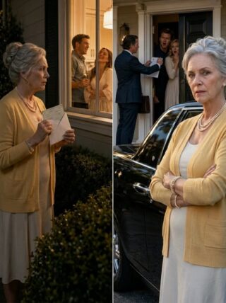 I arrived early at my stepson’s house to drop off a generous check for his new baby. Through the cracked window, I heard him tell his wife, “Just pretend to care until she signs the trust over on Friday, then we’ll throw the old bat into a cheap nursing home.”