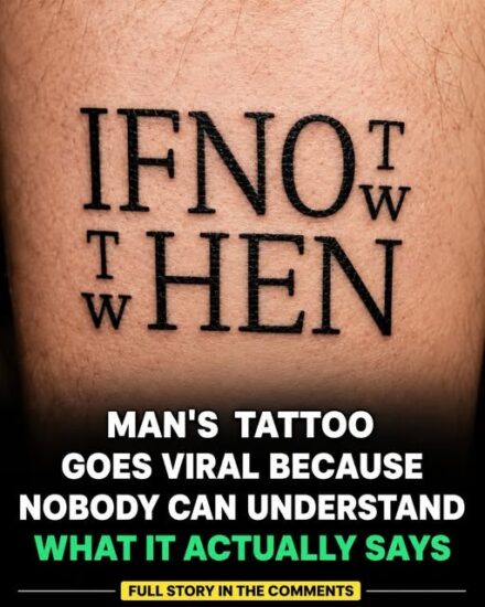 A tattoo intended to inspire has instead become an internet puzzle that thousands of people cannot stop trying to solve.
