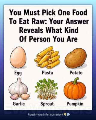 You Must Pick One Food to Eat Raw: Your Choice Reveals More About You Than You Think