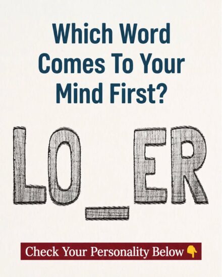 Check your personality based on the word that comes to your mind first