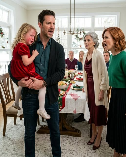 At Christmas dinner, my daughter accidentally spilled juice on the table. My mother-in-law sla:pped her in front of everyone. I stood up, shaking with anger, but my wife screamed, “She deserved it!”