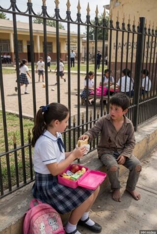 A homeless child stood all….