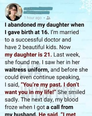 I Abandoned My Daughter… She Returned When We Needed Her Most