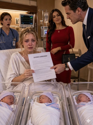 After I Gave Birth To Triplets, My Husband Brought His Mistress To My Hospital Room And Handed Me Divorce Papers—But He Had No Idea What Was Coming Next