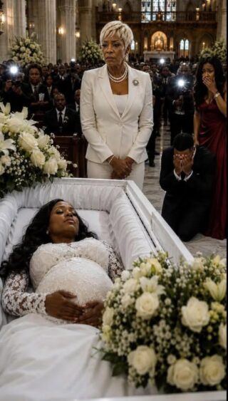 My pregnant daughter was in a coffin—and her husband showed up like it was a celebration. He walked in laughing with his mistress on his arm…