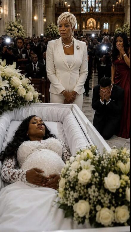 My pregnant daughter was in a coffin—and her husband showed up like it was a celebration. He walked in laughing with his mistress on his arm…