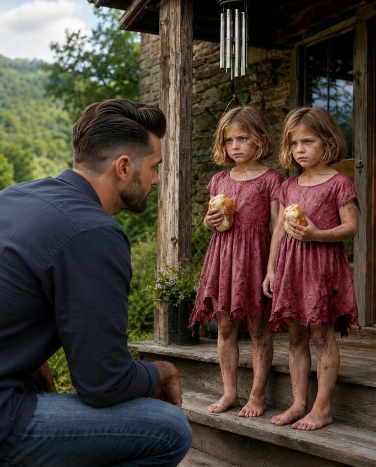 I drove to my late wife’s mountain house to say goodbye to the life we had lost. Instead, I found two abandoned twin girls standing on the porch,